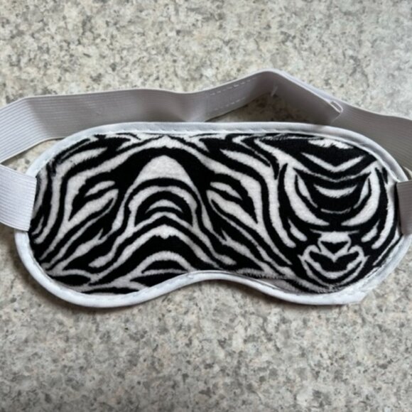 NEW Spa Bella Zebra Deluxe Gel Eye Mask warm or cold therapy stretchy strap - Picture 3 of 4